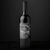 スカルとチョークバラ | Gothic Glamありがとうございました ワインラベル