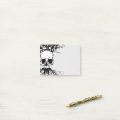 スカルとツリー ポストイット (デスク上)