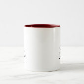 スカルとハート ツートーンマグカップ (中央)