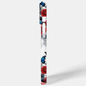 スカルとバラと蝶ドリッピ絵を描ー Case-Mate iPhoneケース (裏面 / 左)