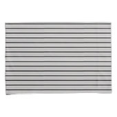 スカルとバラのスケッチを反転ストライプする 枕カバー (正面右)