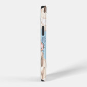 スカルとバラのヴィンテージ柄 iPhoneケース (右側面)