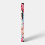 スカルとバラのヴィンテージ柄 iPhoneケース (左側面)