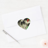 スカルとバラエアブカスタムラシオリジナルアーティスト ハートシール (封筒)