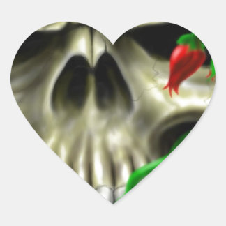 スカルとバラエアブカスタムラシオリジナルアーティスト ハートシール