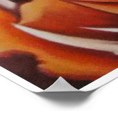 スカルとバラタトゥーアートポスタープリント ポスター (角)