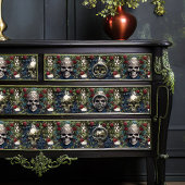 スカルとバラブルーフローラゴシック 薄葉紙