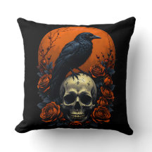 スカルとバラ&クロウゴシックスウェットシャツ