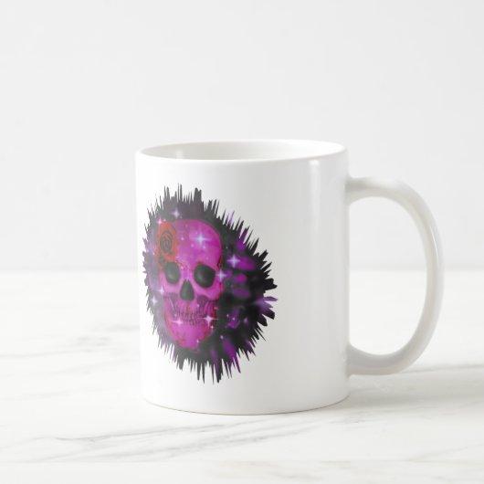 スカルとバラ コーヒーマグカップ (右)