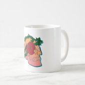 スカルとバラ コーヒーマグカップ (正面右)