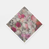 スカルとバラ スタンダードランチョンナプキン (角)