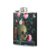 スカルとバラ フラスク (左)