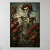 スカルとバラ ポスター (正面)