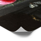 スカルとバラ ポスター (角)