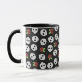 スカルとバラ マグカップ (左)