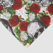 スカルとバラ 薄葉紙 (詳細)