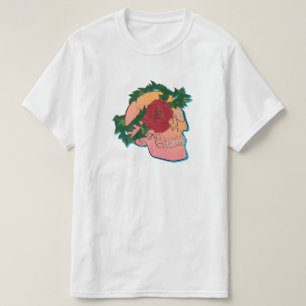 スカルとバラ Tシャツ