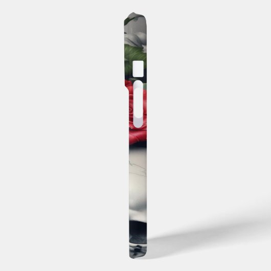 スカルとバラApple iPhone 15 Proケース Case-Mate iPhoneケース (裏面 / 左)
