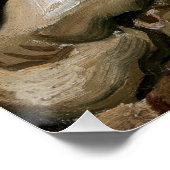 スカルとバーニングシガレットビンセント・ヴァンゴッホアート ポスター (コーナー)