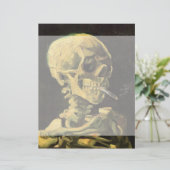 スカルとバーニングシガレットby Vincent van ゴッホ (スタンド正面)