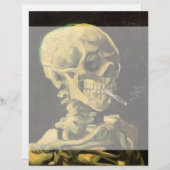 スカルとバーニングシガレットby Vincent van ゴッホ (正面/裏面)