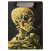 スカルとバーニングシガレットby Vincent van ゴッホ クリップボード (正面)