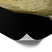 スカルとバーニングシガレットby Vincent van ゴッホ ポスター (角)