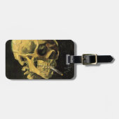 スカルとバーニングシガレットby Vincent van ゴッホ ラゲッジタグ (正面横)