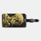 スカルとバーニングシガレットby Vincent van ゴッホ ラゲッジタグ (裏面横)