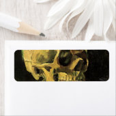 スカルとバーニングシガレットby Vincent van ゴッホ ラベル (インサイチュ)