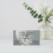 スカルとバーニングシガレットby Vincent van ゴッホ 名刺 (スタンド正面)