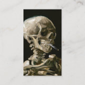 スカルとバーニングシガレットby Vincent van ゴッホ 名刺 (裏面)