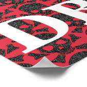 スカルとピルイラストレーションの薬にノーと言う ポスター (角)