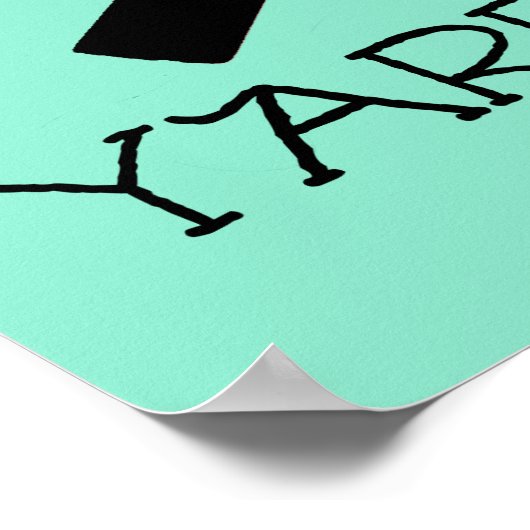 スカルとフック ポスター (角)