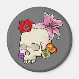 スカルとフローラ マグネット