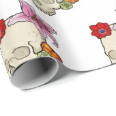 スカルとフローラ ラッピングペーパー (ロールコーナー)