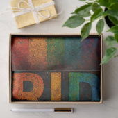 スカルとプライドフラッグフュージョンデクページ紙LGBTQ 薄葉紙 (ギフト)