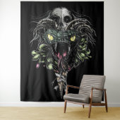 スカルとヘビ タペストリー (インサイチュ)