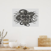 スカルとヘビ ポスター (キッチン)