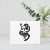 スカルとヘビ ポストカード (スタンド正面)