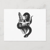 スカルとヘビ ポストカード (正面)