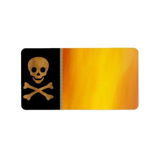 スカルとボーンの住所 シール (正面)