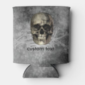 スカルとボーンズの山ハロウィーンゴシック 缶クーラー (正面)