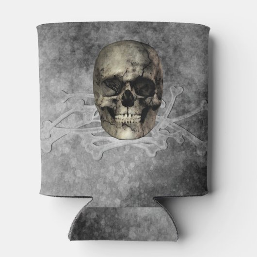 スカルとボーンズの山ハロウィーンゴシック 缶クーラー (裏面)