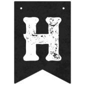 スカルとボーンズハロウィーン誕生日バナー バンティングフラッグ (第2の旗)