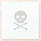 スカルとボーン ガラスコースター (裏面)