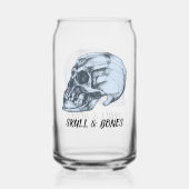スカルとボーン ガラス缶 (正面)