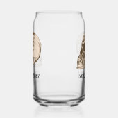 スカルとボーン ガラス缶 (左)