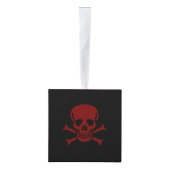 スカルとボーン キューブオーナメント (右)