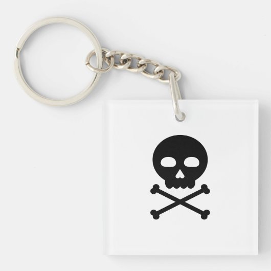 スカルとボーン キーホルダー (正面)